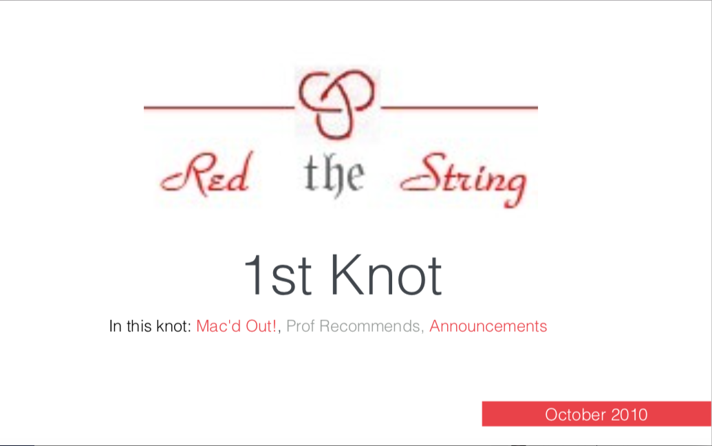 First Knot now available online